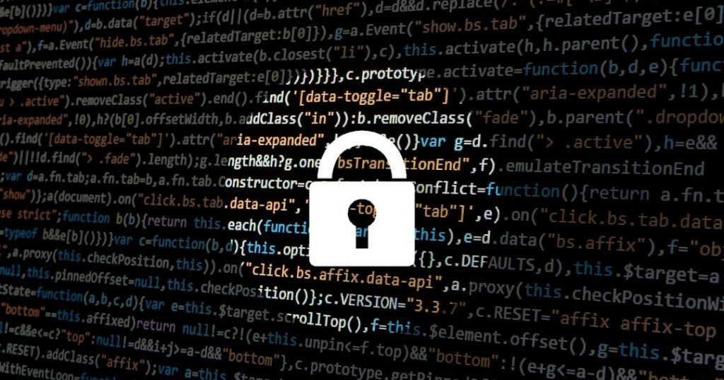 key design with coding background