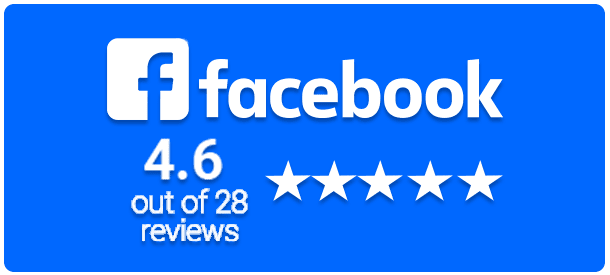 Facebook 4.6-star rating out of 28 reviews
